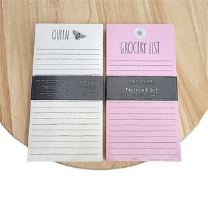 Rae Dunn Notepad Bundle Queen - Grocery List - To Do List - Busy Set Of 4